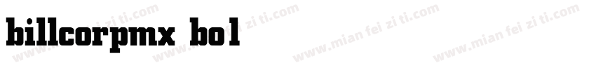 billcorpmx bold字体转换
